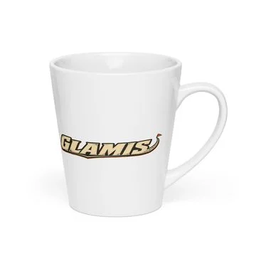 Glamis latte mug with dune artwork